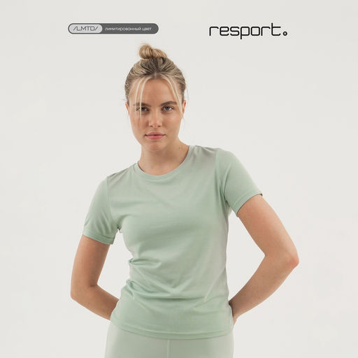 Футболка женская Resport, бифлекс, размер 44 (S), мятная