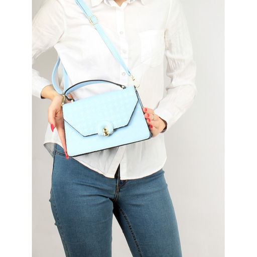 Сумка женская искусственная кожа Ch&K-1069, 1отд, плечевой ремень, голубой SALE 255052 - Adelia фото 5