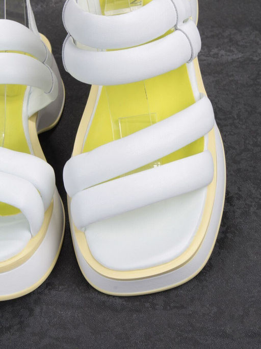 08-PEL266-2 WHITE Босоножки женские (натуральная кожа)