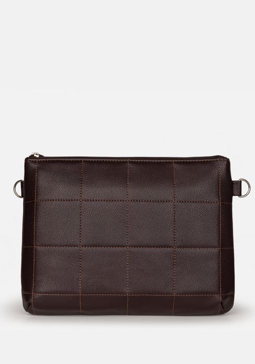 Сумка Модель №1532 | кожзам | стежка | коричневый | Р831-2 | 31629 - L-craft фото 3