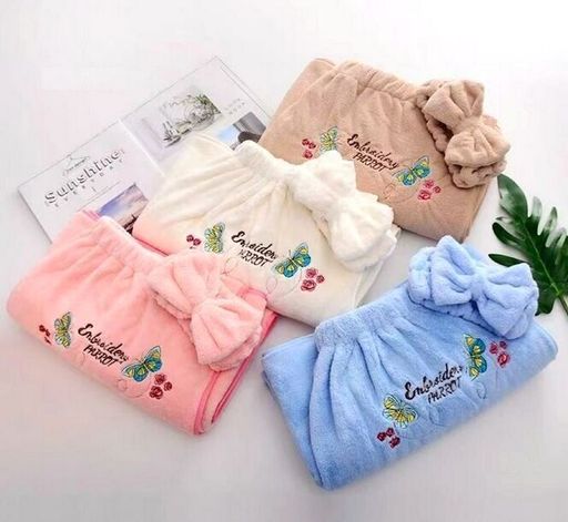 Комплект женский для бани и сауны "Кокетка"-БЕЖЕВЫЙ микрофибра 2 пр. (парэо +повязка на голову)