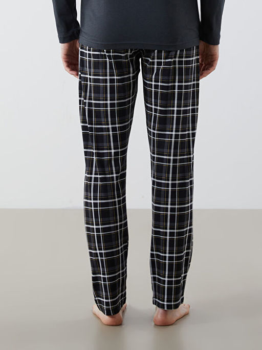 Standart Kal?p Ekose Erkek Pijama Alt