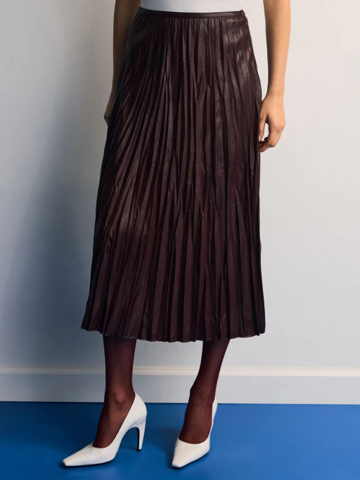 Плиссированная юбка миди / Zarina