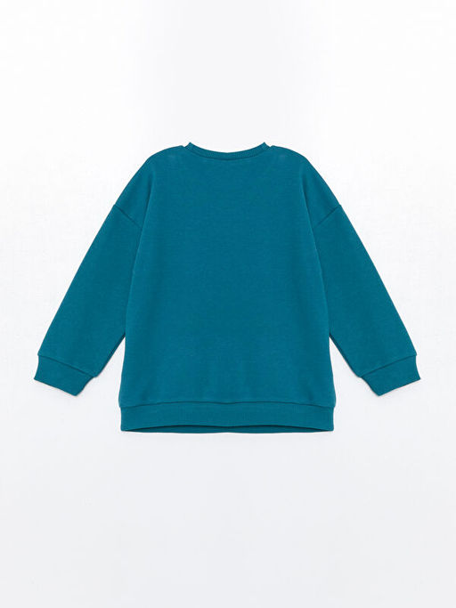 Bisiklet Yaka Uzun Kollu Bask?l? Erkek Bebek Sweatshirt - Waikiki фото 2