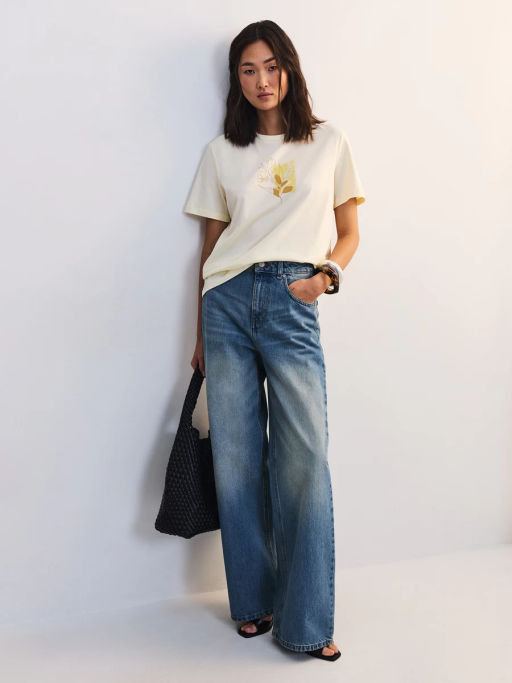 Футболка из хлопка с принтом ZR2605013423-9 / Zarina