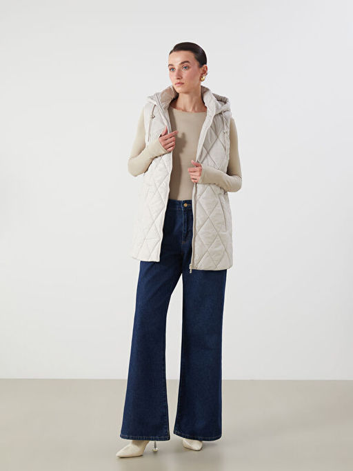 Kap??onlu Kapitone Kad?n ?i?me Yelek