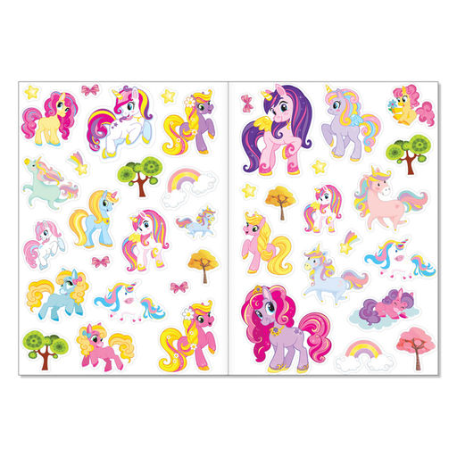 Наклейки многоразовые Мир пони, формат А4 - Буква-ленд фото 3