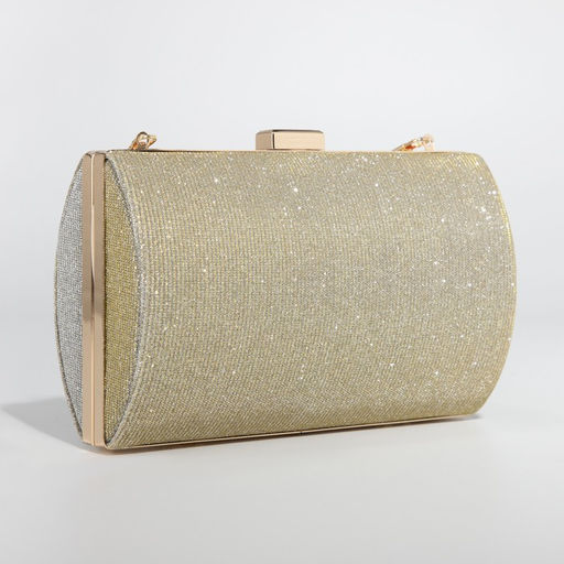 Сумка-клатч на фермуаре, цвет золотой - Simaland фото 2