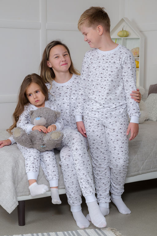 Пижама детская из кулирки пенье на манжетах Дрёма овечки - Амадэль фото 27