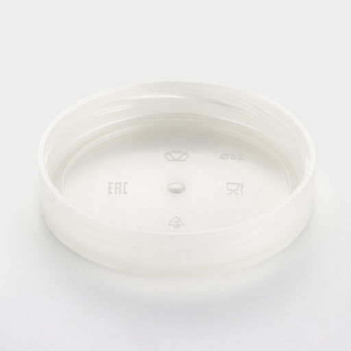 Набор стеклянных банок с серебристой полимерной крышкой, ТО-82 мм, 550 мл, 6 шт.