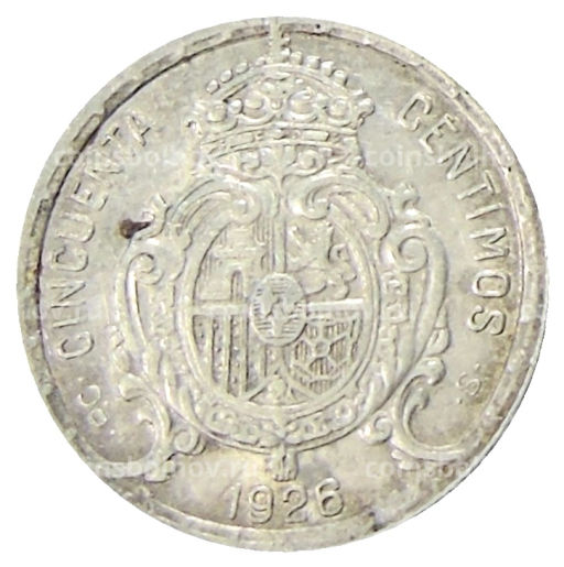 50 сентимо 1926 года Испания