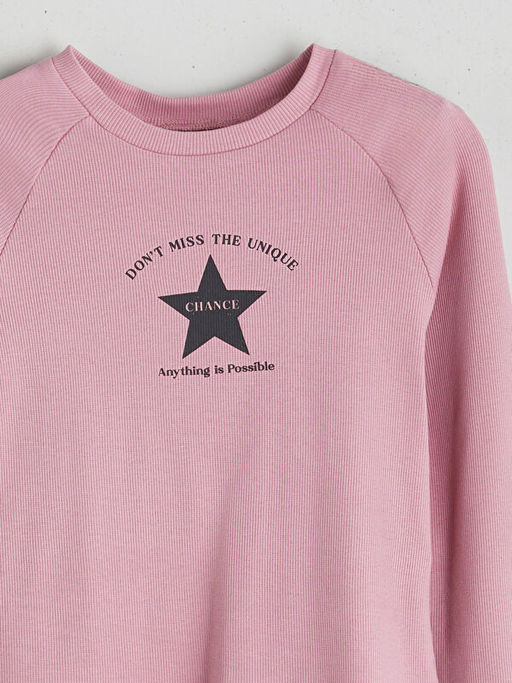 Bisiklet Yaka K?z ?ocuk Ti??rt