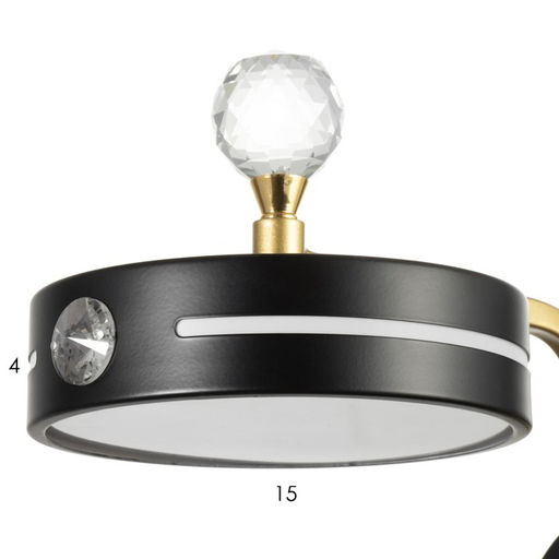 Бра «Антеко» LED 12 Вт 4000К черный 15×26×16 см