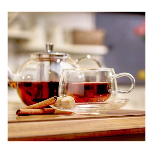 Чайная пара Walmer Viscount с двойными стенками, 0.23 л, цвет прозрачный  фото 4