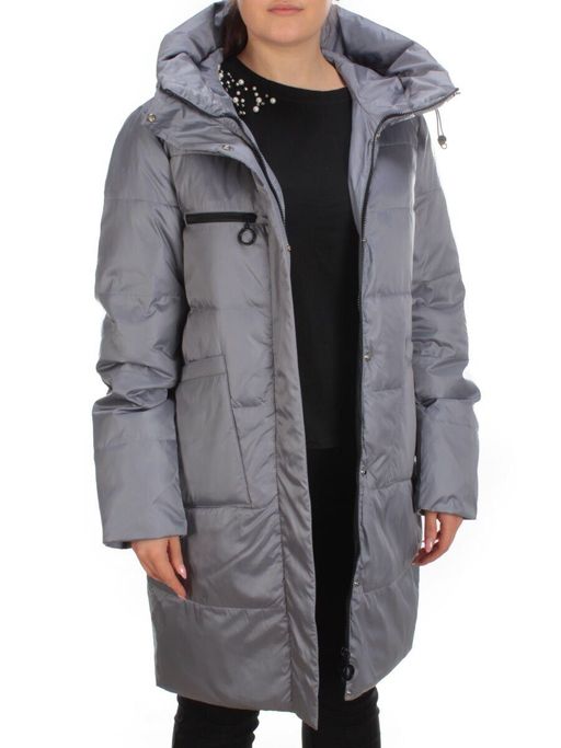 S21122 GRAY Куртка зимняя женская облегченная Y SILK TREE - Fashion фото 8