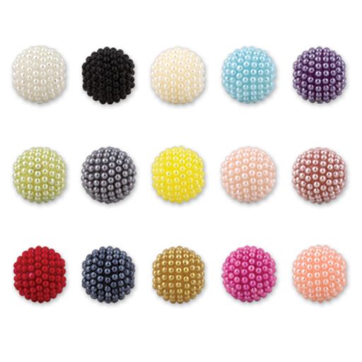 Бусина Zlatka пластик BWS-22 22 мм 5 шт №12 св.голубой  фото 3