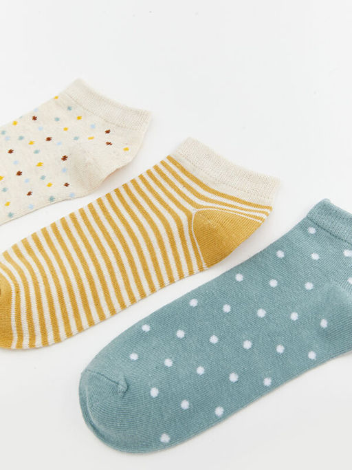 Desenli Kad?n Patik ?orap 5li