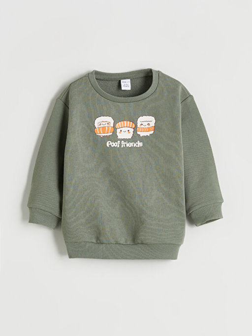 Bisiklet Yaka Erkek ?ocuk Sweatshirt