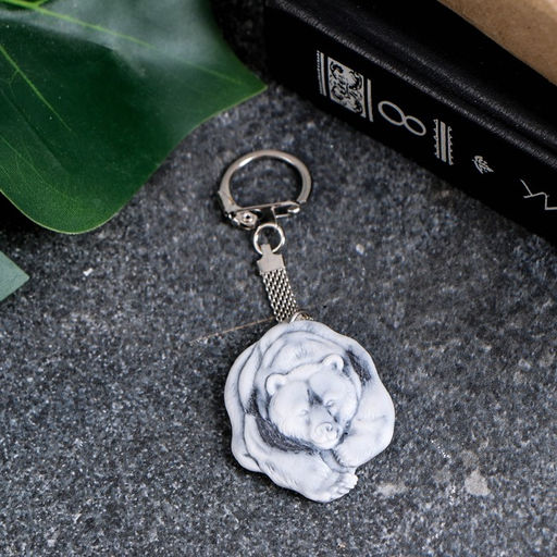 Брелок для ключей на кольце «Медведь», 4.5 см