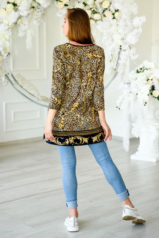 Туника женская из масла Холли леопард - Амадэль фото 4
