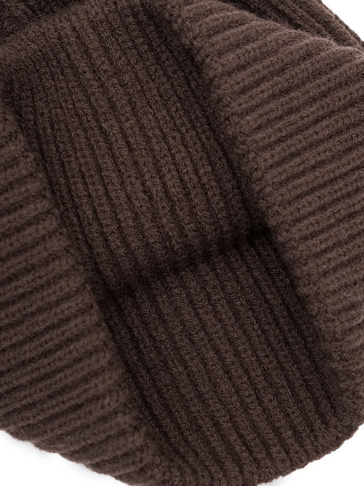Шапка жен. шерсть+акр ZZ-M99504 d.brown