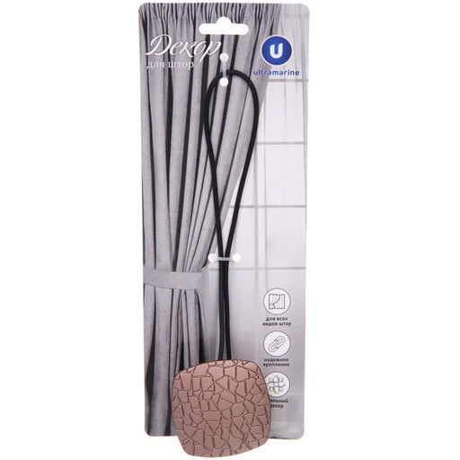 Подхват для штор на магните "Кутюрье розовое золото" 6*6см