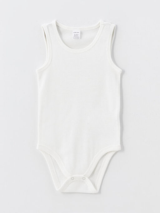 Bisiklet Yaka Basic Erkek Bebek ??t??tl? Bodysuit 2li