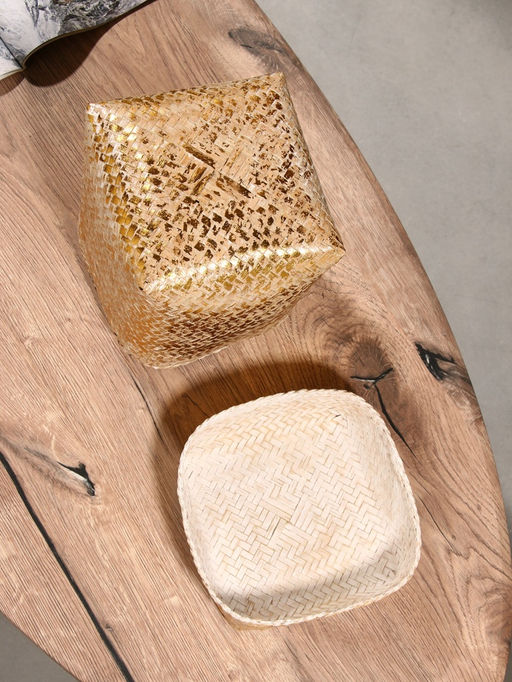 Корзинка плетёная «Аварис», 17×17×25 см