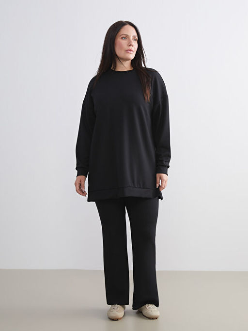 Bisiklet Yaka Kad?n Sweatshirt Tunik