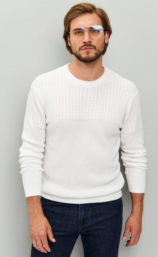 Пуловер F421-1557 milk - Fine joyce фото 9