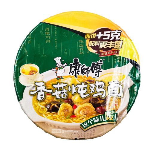 Лапша б/п со вкусом тушеной курицы с грибами Kangshifu, Китай, 106 г Акция