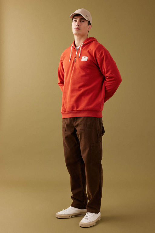 Брюки прямого кроя с нормальной талией и нормальной талией - Defacto фото 2