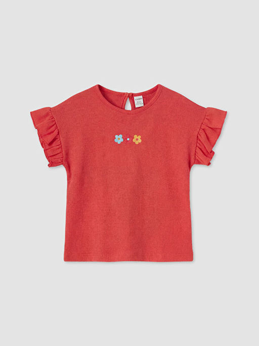 Bisiklet Yaka Nak??l? K?z ?ocuk Ti??rt 2li