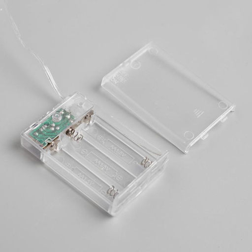 Гирлянда Нить 5 м роса, IP20, медная нить, 50 LED, мерцание всех светодиодов, батарейки AAх3 (нет в комплекте), свечение тёплое белое - Luazon lighting фото 5