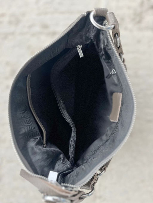 Женская кожаная сумка хобо 8919-9 Хаки - Sergio valentini фото 6