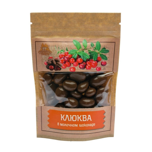 Драже Клюква вяленая в молочном шоколаде крафт-пакет 100г