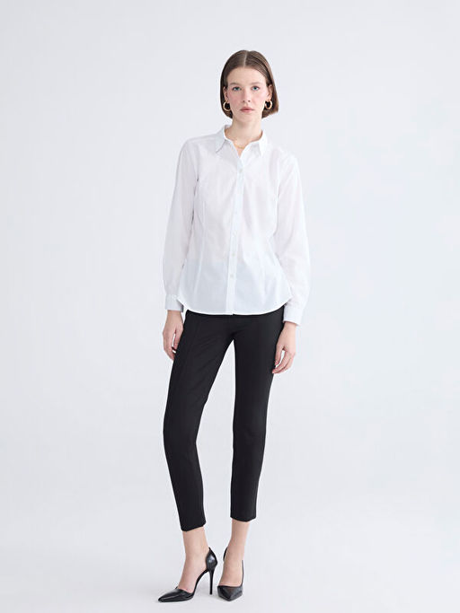 Beli Lastikli Ekstra Dar Fit Kad?n Pantolon