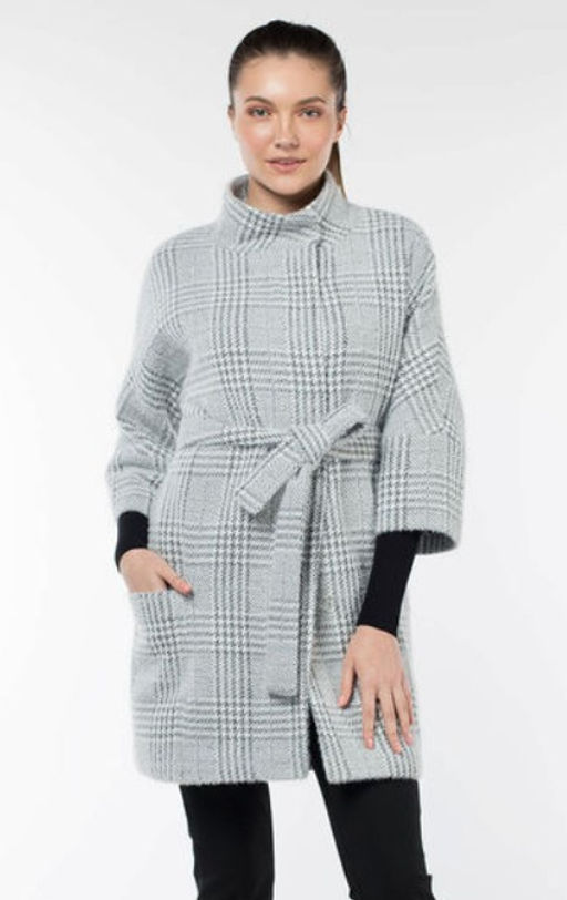 01-09604 Пальто женское демисезонное (пояс)