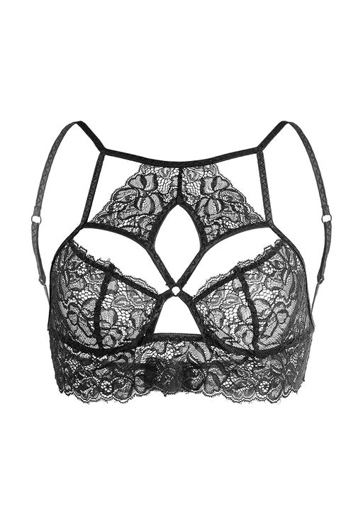 Бралетт удлиненный Erolanta Lada, черный (42-44)  фото 7