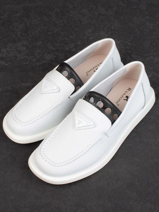 03-HY3-2D WHITE Полуботинки женские (натуральная кожа)