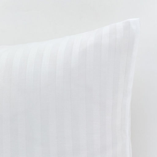Наволочка Этель 50х70см, страйп-сатин, цвет белый  фото 2