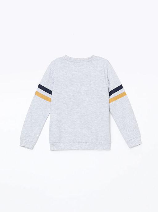 Bisiklet Yaka Bask?l? Erkek ?ocuk Sweatshirt - Waikiki фото 2