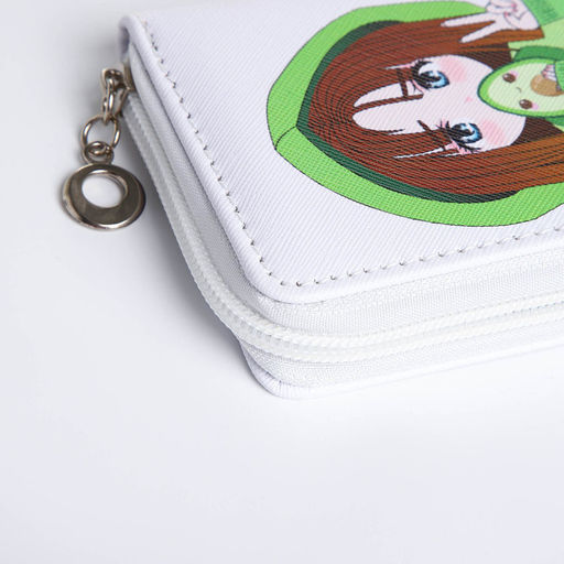 Кошелёк детский на молнии Выбражулька «Авокадо», белый