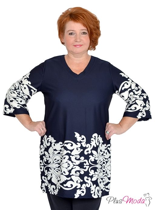 Туника Модель №1084 размеры 44-84 - Plusmoda фото 2