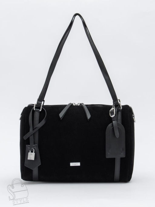 Сумка женская кожаная 8023-1S black Velina Fabbiano-Safenta