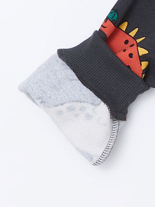 Bisiklet Yaka Bask?l? Erkek Bebek Sweatshirt - Waikiki фото 2