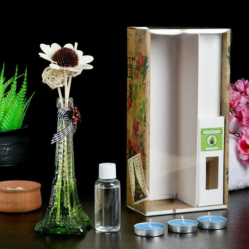 Набор подарочный Париж (диффузор и свечи) сандал, Богатство Аромата  фото 3