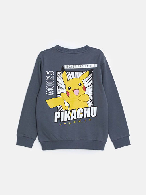 Bisiklet Yaka Pikachu Bask?l? Erkek ?ocuk Sweatshirt - Waikiki фото 2