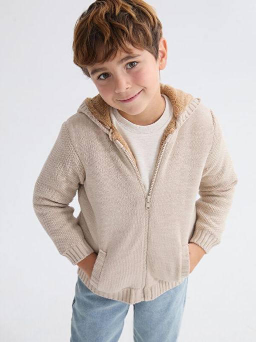 Kap??onlu Erkek Bebek Triko H?rka