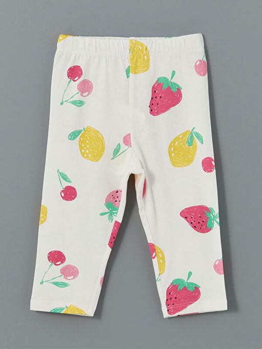 Beli Lastikli Bask?l? K?z Bebek Tayt - Waikiki фото 3